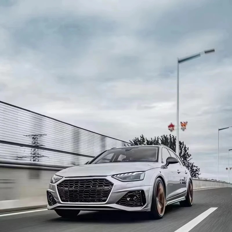 Car Allroad A4 S4 B9.5 Front Bumpers Body Kit RS4 Style Front Bumper Assembly for  A4 S4 Allroad 2020-2024 B9.5 RS4 Style